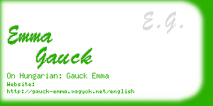 emma gauck business card